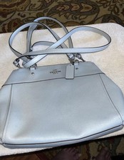 Coach Leather Satchel/Purse - Light Blue With Glitter - Medium - NWOT