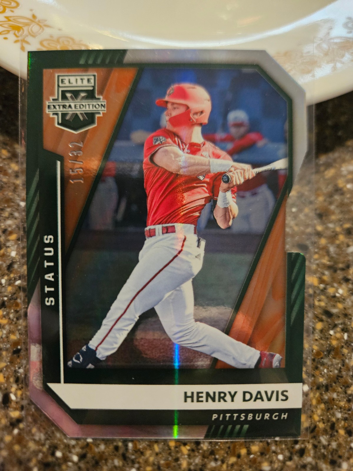 2021 Elite Extra Status Green Die Cut Henry Davis RC #1 #15/32