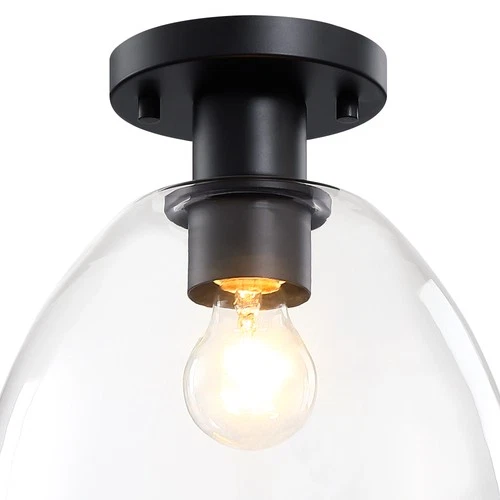 Designers Fountain D312M-SF Indigo 10"W Semi-flush Ceiling - Black - Picture 3 of 7