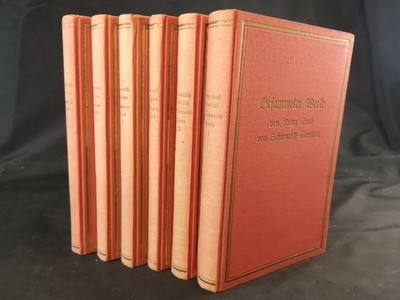 Gesammelte Werke. 6 Bände. Dichtungen/ Gedichte/ Tauwasser/ Geschichten aus Moll