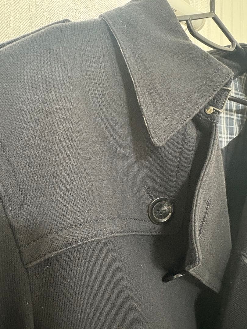 BURBERRY BLACK LABEL Navy Pea Coat Size L From Japan thumbnail 3