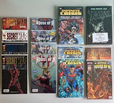 14x Comics / Marvel - DC  / X-Men  - Secret War - House Of M - Infinite Crisis - Bild 1 von 4
