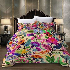 Florals Bohemia Duvet Quilt Cover Set Bedding Set Single Double King Pilowcases