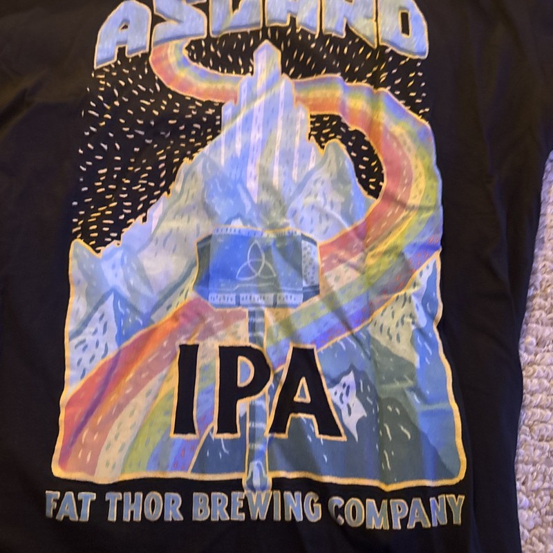 Fat Thor Brewing Company Rare Marcel Comics T-Shirt Size XL Asgard Loki