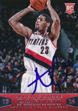 2013-14 Panini Allen Crabbe Signed Rookie Card #197 Auto Portland Trail Blazer. rookie card picture