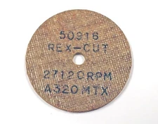 2-1/8" x 1/8" x 1/4" A320 MTX Deburring Wheel (5 Wheels) Rex Cut 50916