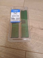2 x 8 gb (16gb) ram ddr4 3200mhz Crucial Desktop RAM UDIMM Unused 