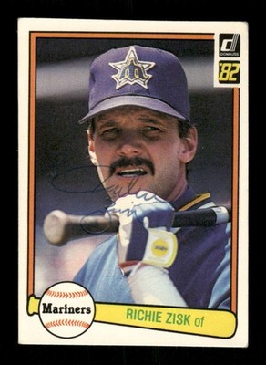 1982 Donruss #127 Richie Zisk signed autograph  vintage ballpoint EAA1 BXCP71