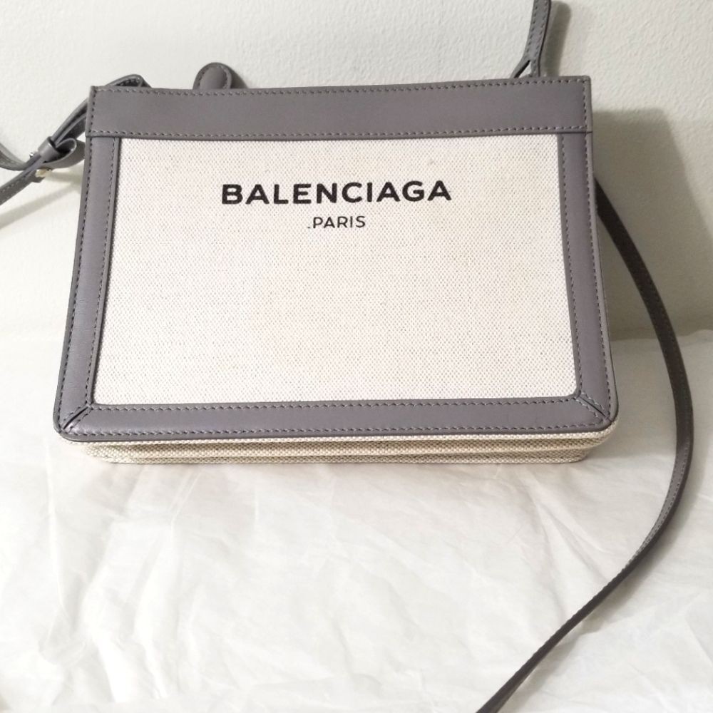 Balenciaga logo crossbody bag