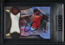 BAS 2016 Tribute Stamp Approval Relics /199 Evan Gattis Seal of Authenticity ow6