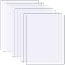 10 Pack 6" X 8" Clear Acrylic Sheet 0.04" Thick Plexiglass Sheet