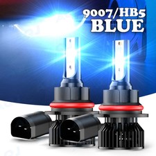 9007 Led Headlight Bulbs Conversion Kit High Lo Beam Ice Blue 8000k Super Bright