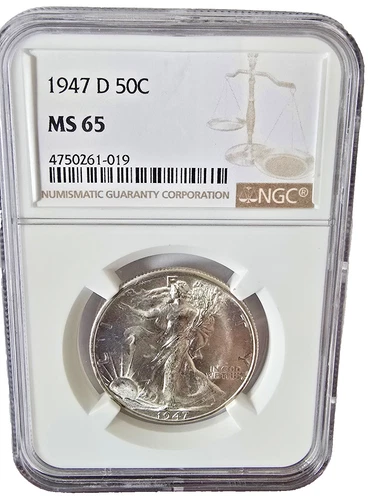 Photo of a 1947-P Walking Liberty Half Dollar from an eBay listing that sold on Jul 20, 2026