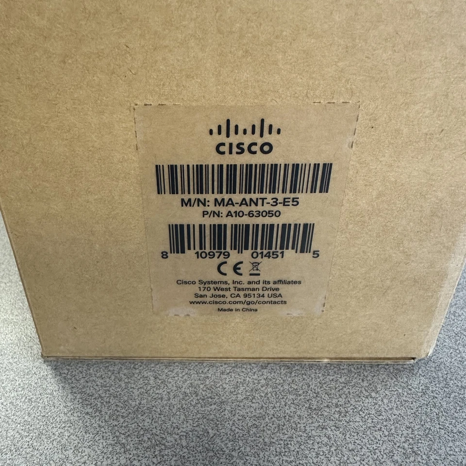 Cisco Meraki MA-ANT-3-E5 Dual-Band Patch Antenna | 5-Port RP-TNC for MR42E AP - Image 3 of 4
