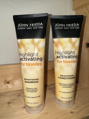 [LOT 2 ]John Frieda Sheer Blonde Highlight Activating Enhancing Shampoo 8.45 oz
