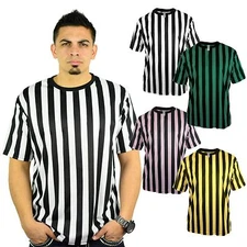Mato & Hash Mens Crew Neck Ref Shirt Bar Referee Waitstaff T-Shirt Ref Costume