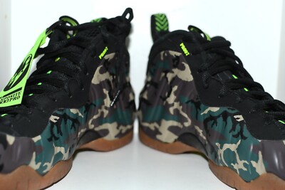 Size 9.5 - Nike Air Foamposite Pro Prm Le Green Camo for sale