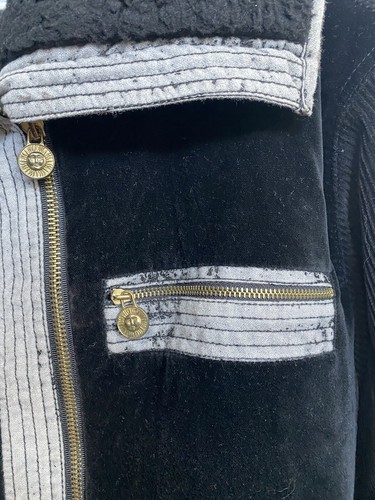 Vintage Versace 1990’s Corduroy Sherpa Jacket - Picture 5 of 11