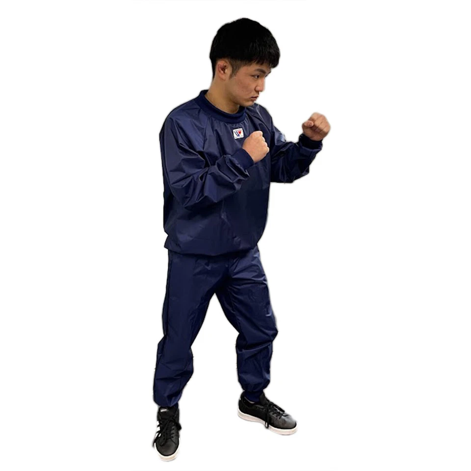 Traje de sauna ganador F-77 ropa para perder peso cuello en U [M/L/LL/3L] FedEx Foto 3 de 4