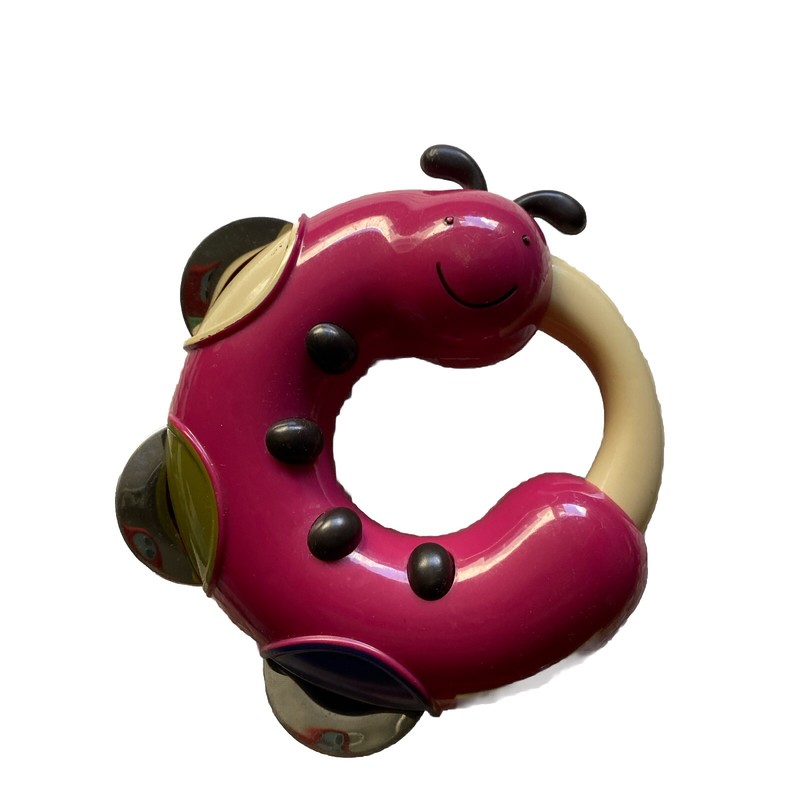 B Toys Purple Caterpillar Tambourine Music Instrument Toy Kids Toddler Replaceme