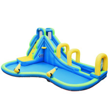 Inflatable Water Slide Kids Bounce House Castle Splash Pool Child Without Blower