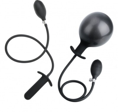 Anal Plug aufblasbar mit Pumpe Pumpplug Anal Dildo aus Silikon mit  Pumpball | eBay.de