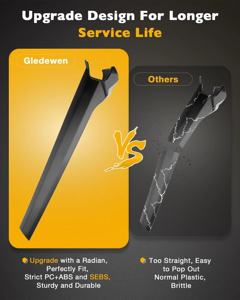 Windscreen A Pillar Trim Molding Front Right Left For 2005-16 Land Rover LR3 LR4 Foto 4 de 4