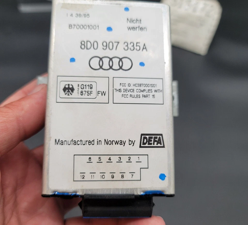 Audi A4 1996 módulo de entrada sin llave/computadora OEM listo para instalar Foto 4 de 4