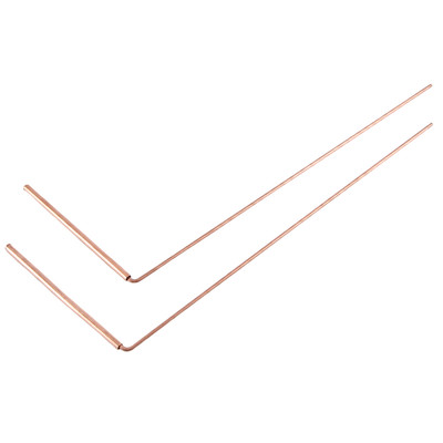 Copper Wunching Rod, Pure Copper, 2 Piece Wunching Rods - for fortune telling V1687