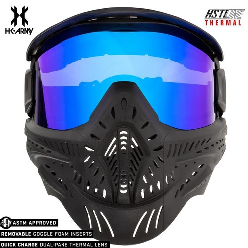 Maschera occhiali paintball HK Army HSTL con lente termica antiappannamento - lenti ghiaccio nere - Foto 1 di 8