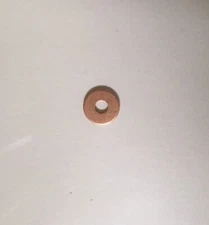 Solid Copper Washer Copper Flat Washer  1/8” I.D x 1/2" O.D.