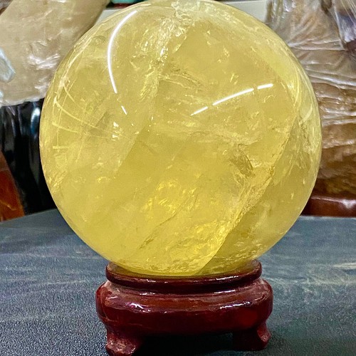5.31LB Natural Yellow crystal ball Quartz Citrine sphere Mineral healing - 第 5/12 張圖片
