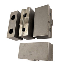 4er Satz Weiche 250er Aufsatz Backen R&ouml;hm DIN 6350 Typ 402 f&uuml;r ZGU/ZSU 250/4 Neu