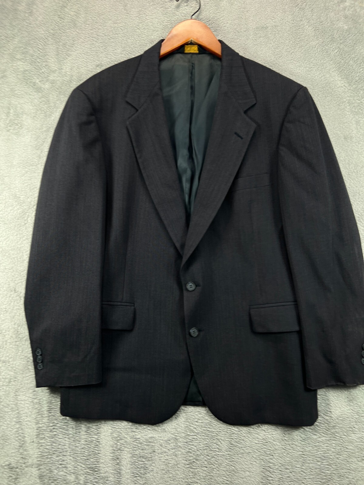 Giacca tuta uomo 42R vintage blazer sartoria fila fineria 100% pura lana grigio USA Union