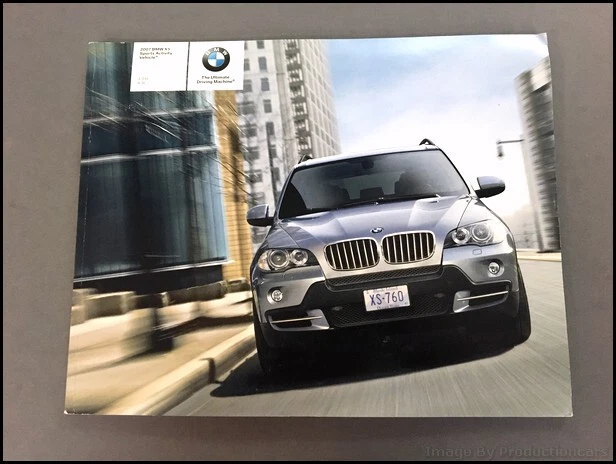 2007 BMW X5 76-page Original Car Sales Brochure Catalog and DVD Foto 2 de 4