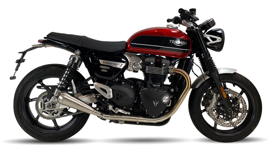 2 SILENCIEUX IXIL IRONHEAD INOX TRIUMPH SPEED TWIN 1200 2021 / 2022 / 2023 - Photo 4/4