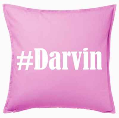 #Darvin Kissenbezug Pink Ich Liebe Darvin 110881