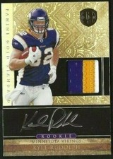 Kyle Rudolph 2011 Panini Gold Standard Auto Patch #d /499 RC RPA Vikings