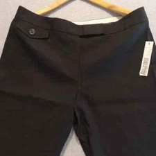 NEW Elie Tahari Theora Pant Women's 12 Linen Blend Wide Legged in Black