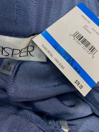 Kasper Damen blau Traveler's Strick Pull-On weites Bein Knöchel Hose Gr. XL - Bild 3 von 3