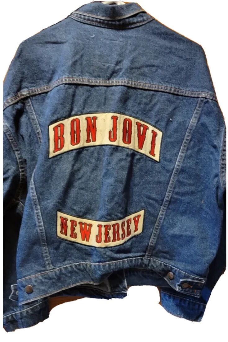 Bon jovi new jersey denim jacket sale