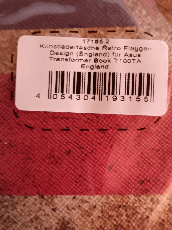 Kunstledertasche Retro Flaggen Design (England)  Asus Transformer  Book T100TA - Bild 3 von 3
