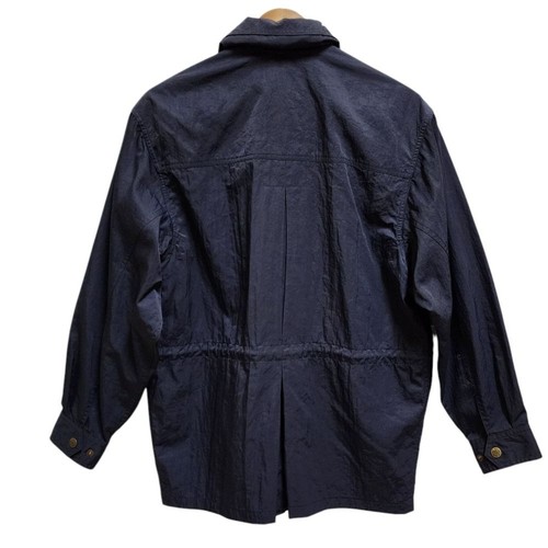 Banana Republic Outfitter Hooded Jacket Men L Navy Zip Snap Field Travel Safari - Picture 3 of 15