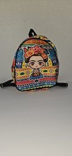 Frida Kahlo Floral Multicolor Woven Backpack