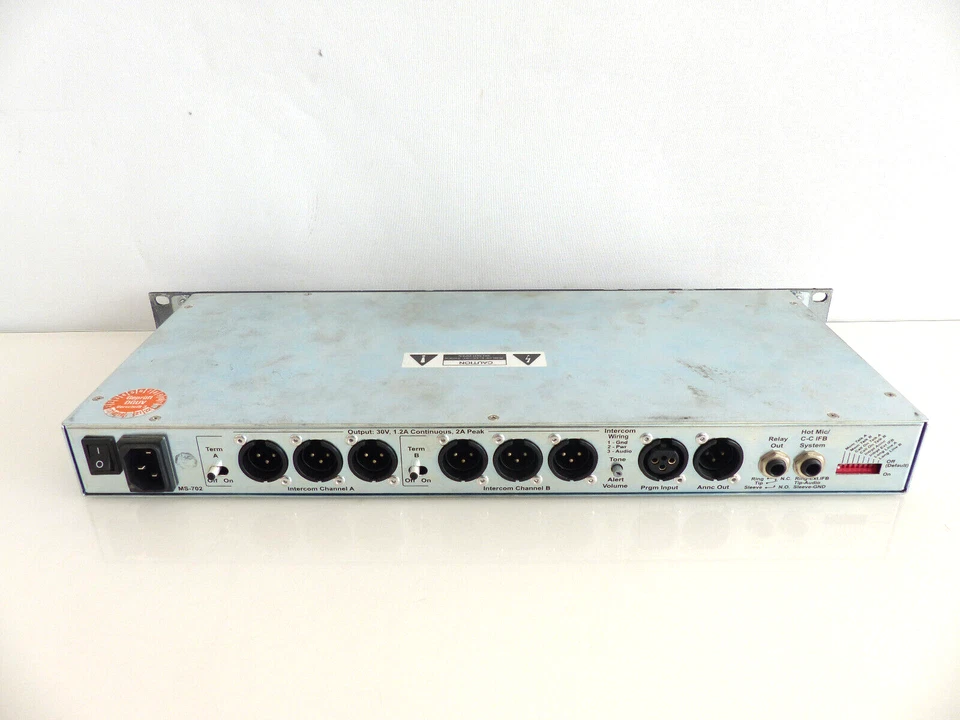 ClearCom MS-702 Channel Headset / Speakers Main Main Station #R1 - Image 2 of 2