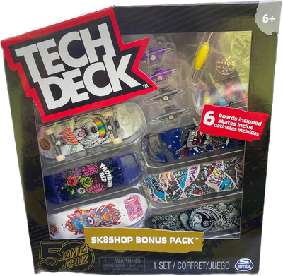 TECH DECK Sk8shop Bonus Pack Mini Finger Skateboard Multi Pack 2022 Series Santa