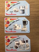 3 SCHEDE TELEFONICHE SERIE MOULINEX - GOLDEN 384-386-387