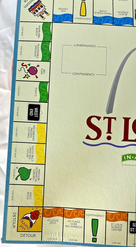 ST. LOUIS IN A BOX Monopoly-Style Board Game Late for the Sky Mississippi River - Picture 3 of 19