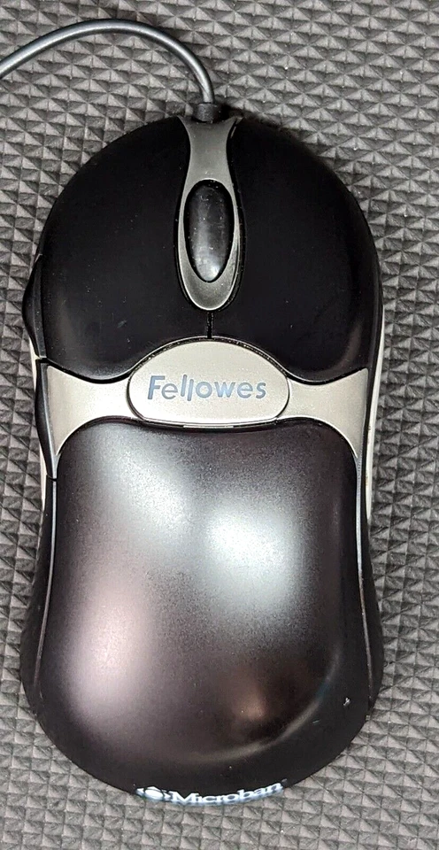 Fellowes Microban Black 5 Button Optical Mouse w/ Scroll Wheel USB Wired  98913 - Image 4 of 4