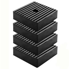 4 Pack Anti Vibration Pads, Ribbed Rubber Vibration Isolation Pads, Shock Pad...